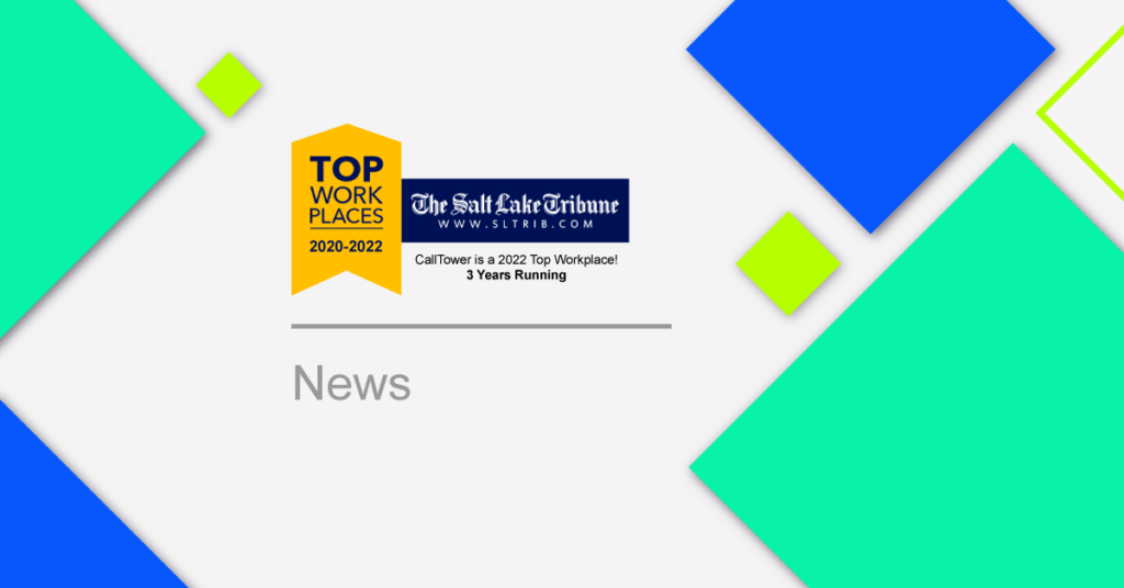 Salt Lake Tribune ernennt CallTower im dritten Jahr in Folge zum Gewinner des Wasatch Front Top Workplaces 2023 Award