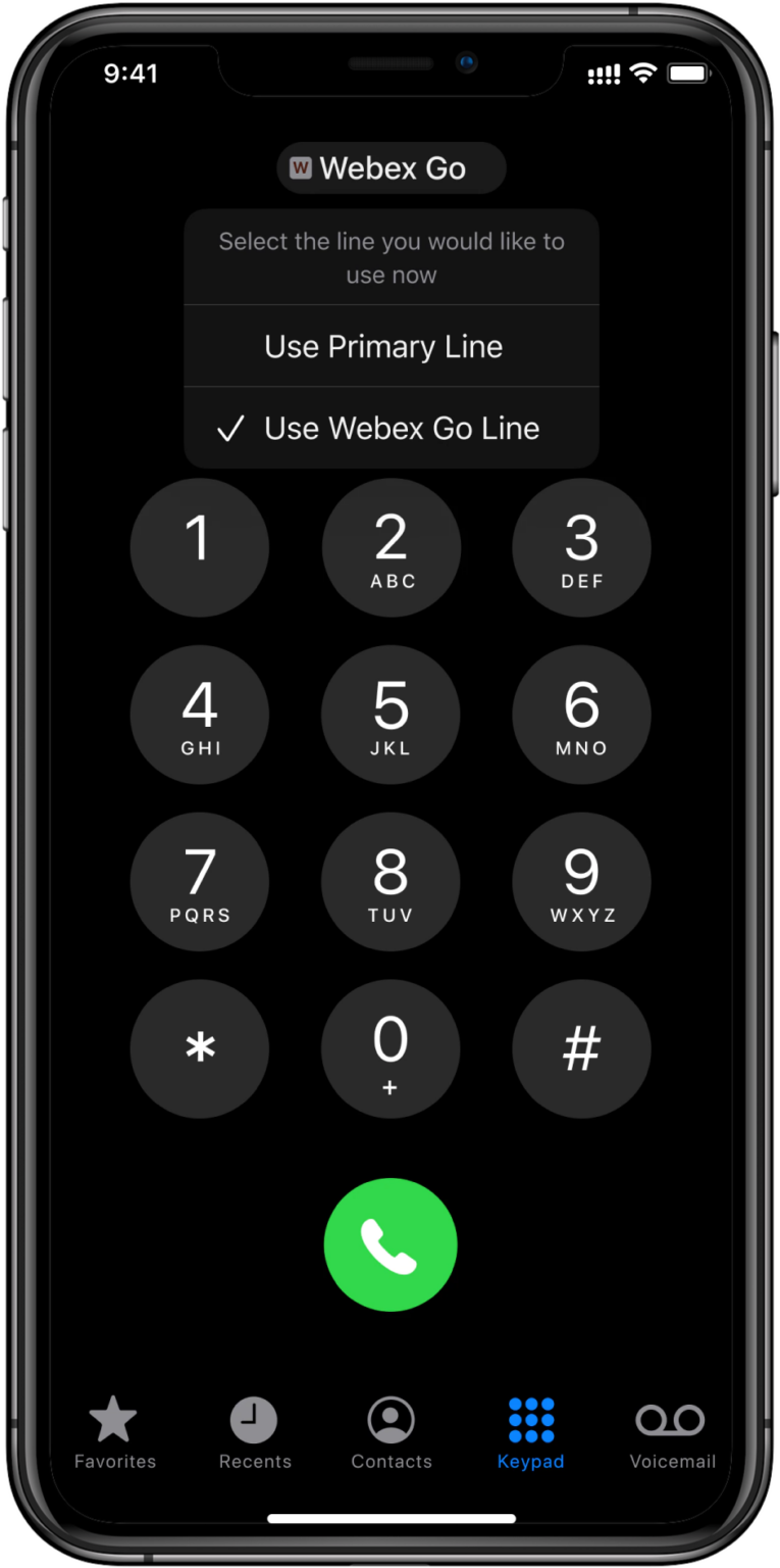 Webex go withcalltower