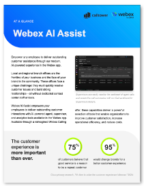 Webex AI Assist at a Glance