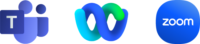 Teams-Zoom-Webex-Logos